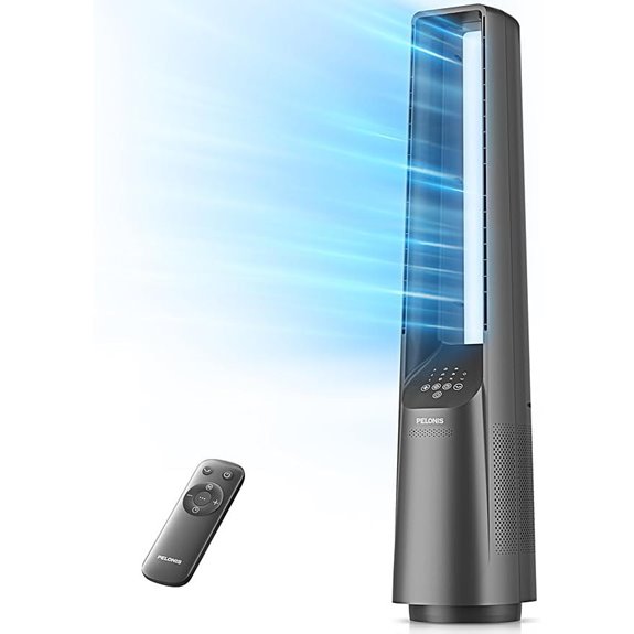 Pelonis 40 Bladeless Tower Fan with Remote