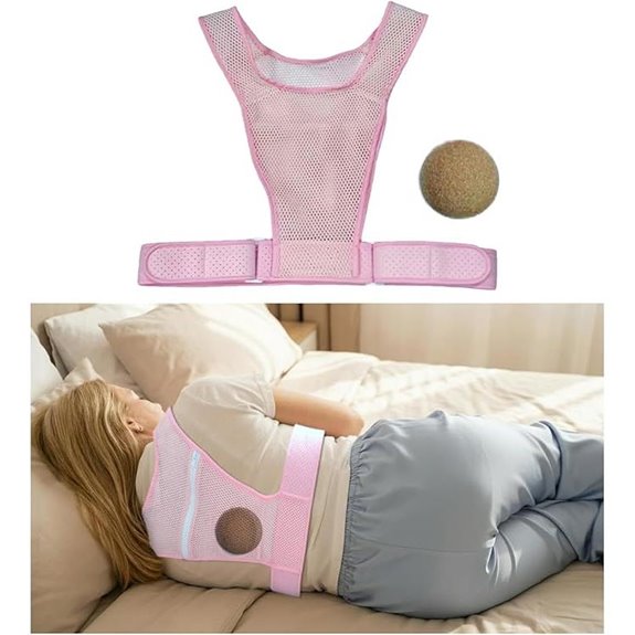 Side Sleep Trainer for Snore Reduction (Pink)
