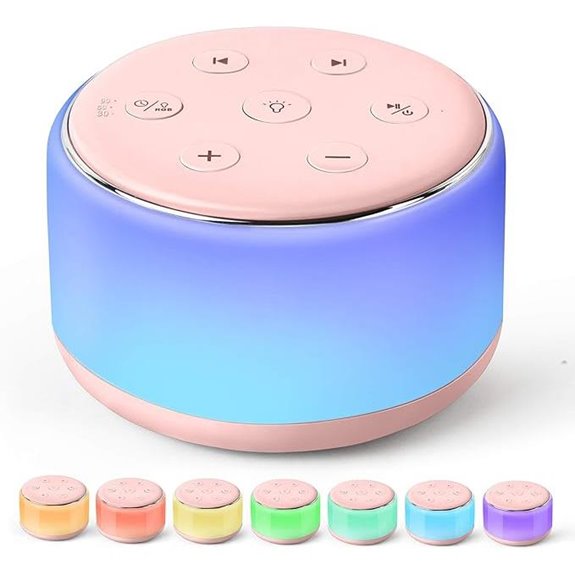 FamiSym Portable Baby Sleep Sound Machine & Night Light