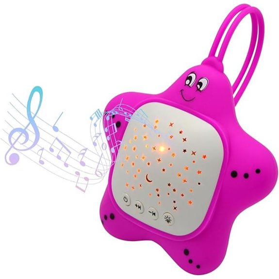 Portable Baby Sound Machine with Starry Light