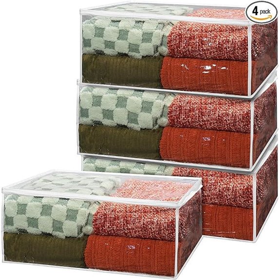 Handy Laundry Blanket Storage Bags (4 Pack)