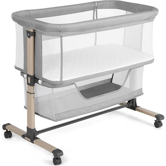 Cowiewie Portable Breathable Baby Bedside Bassinet