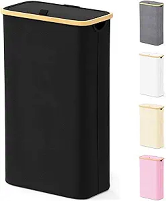 SpaceAid Slim Collapsible Laundry Hamper with Lid