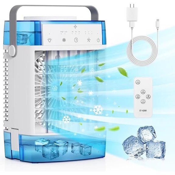 Portable Air Conditioner with Remote and Night Light