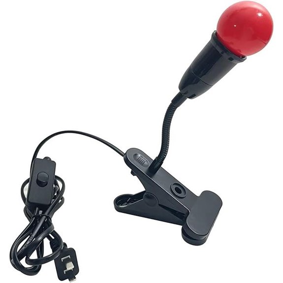 Portable Red Darkroom Safe Light with Clip