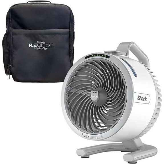 Shark FlexBreeze HydroGo Portable Fan & Travel Bag