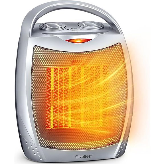 GiveBest Portable Electric Space Heater with Thermostat