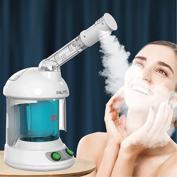 Portable Facial Steamer with Ozone and Rotatable Arm