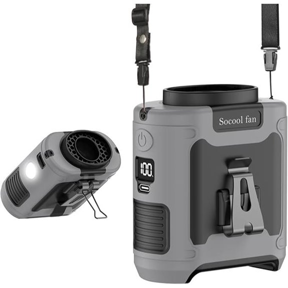 Socool 10000mAh Portable Waist Fan with Flashlight