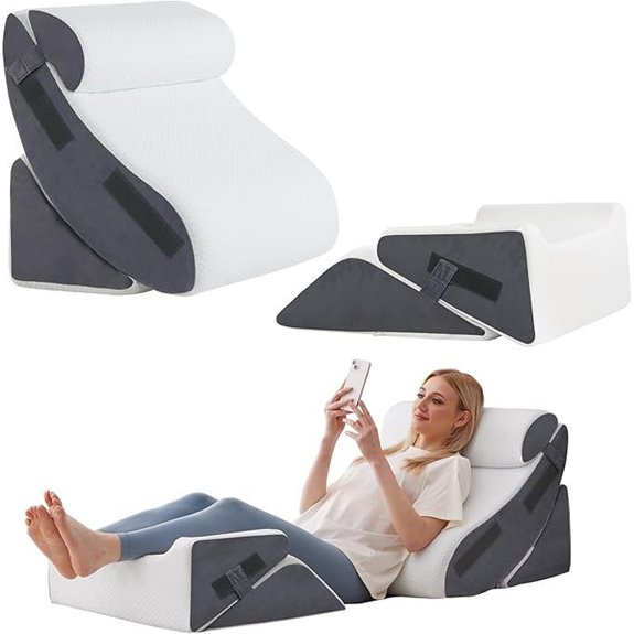 Orthopedic Wedge Pillow Set for Post-Surgery Relief