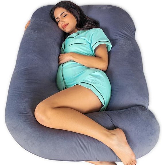 Pharmedoc U-Shape Pregnancy & Body Pillow Gray