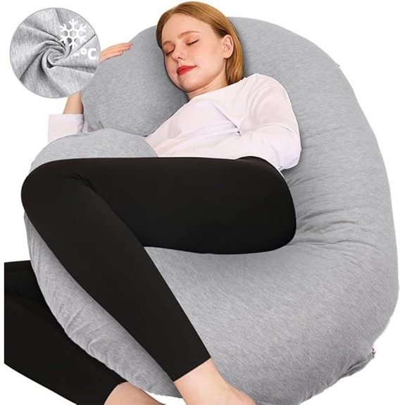 Chilling Pregnancy Body Pillow with Removable Cover
