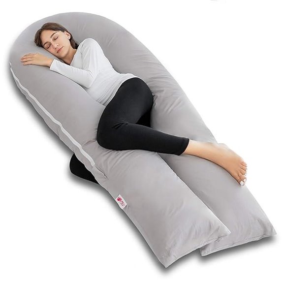 Pregnancy Body Pillow with Microfiber Cover (65 Inch)