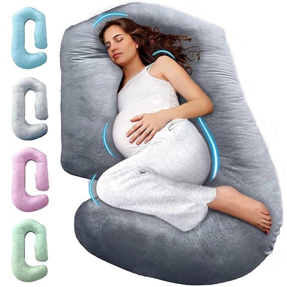 Pregnancy Pillows for Sleeping – 57-Inch Maternity Support Pillow