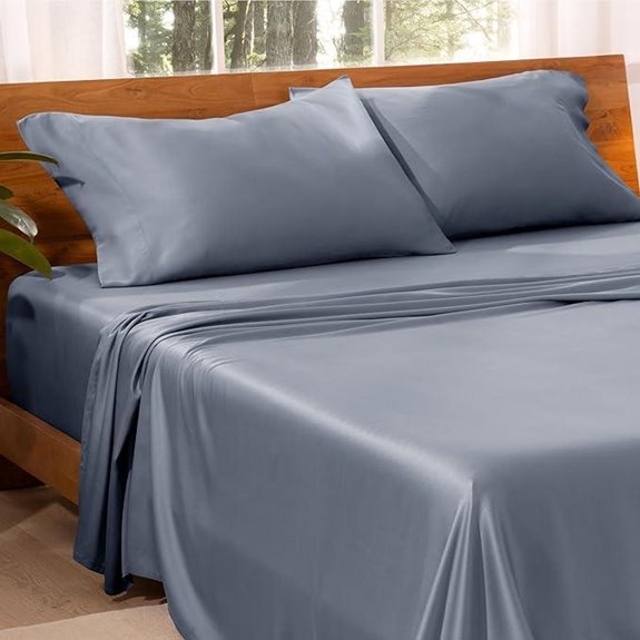 Bare Home Lyocell Tencel Sheet Set (Queen Indigo)