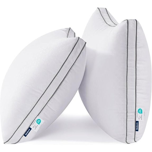 Bedsure Queen Pillow Set 2 Pack Supportive Down Alternative