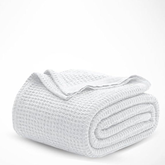 Cotton Waffle Weave Blanket for Queen Size Bed