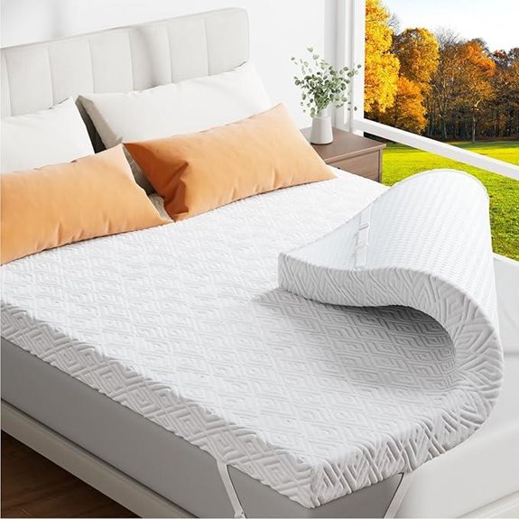 Memory Foam Mattress Topper 3 Inch Gel Queen