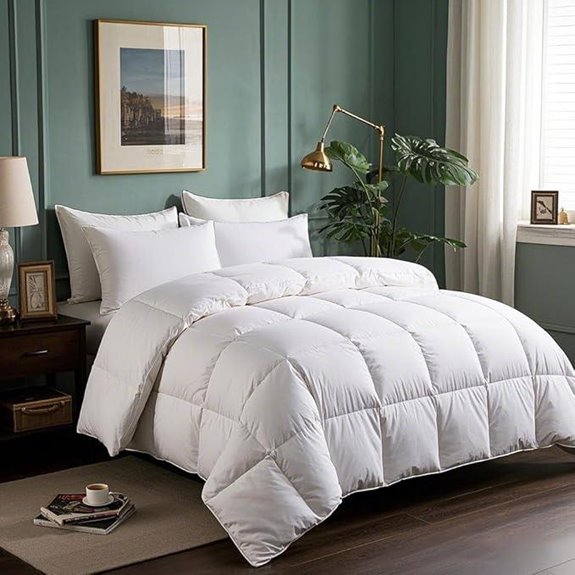 Serta Goose Feather Down Comforter Queen Size