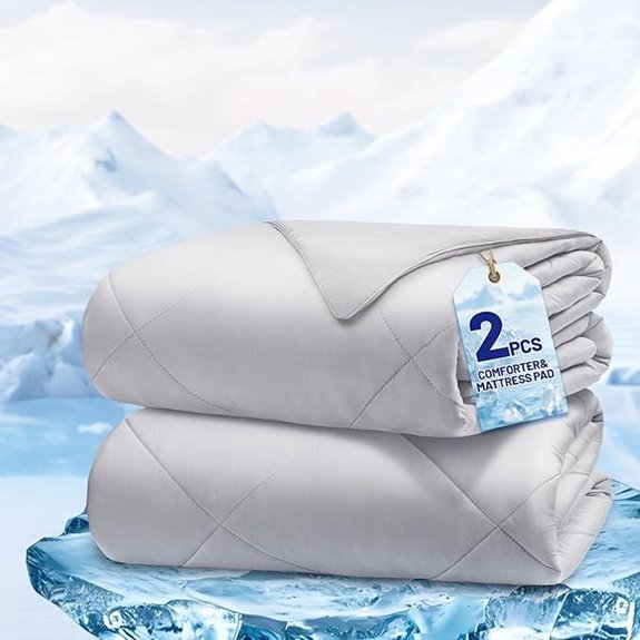 Cooling Comforter Queen Size 2PCS Reversible Blanket