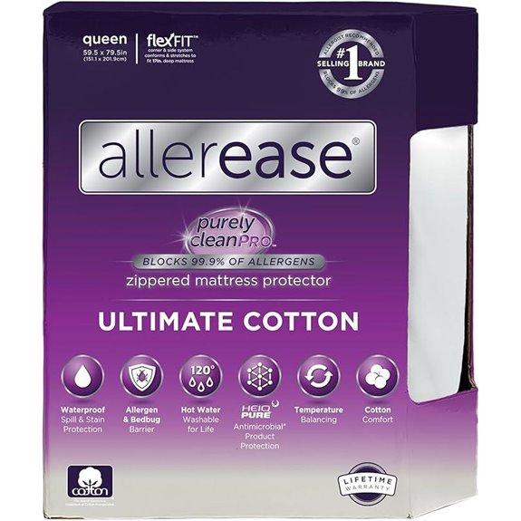 AllerEase Queen Allergy Mattress Protector