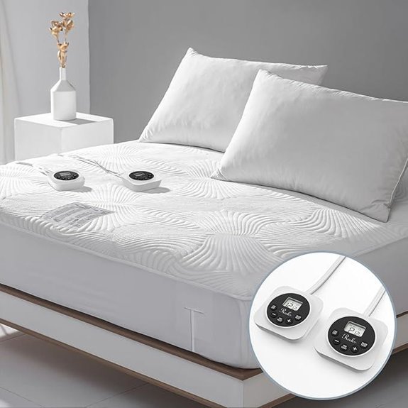 Queen Size Electric Heated Mattress Pad with Dual Control