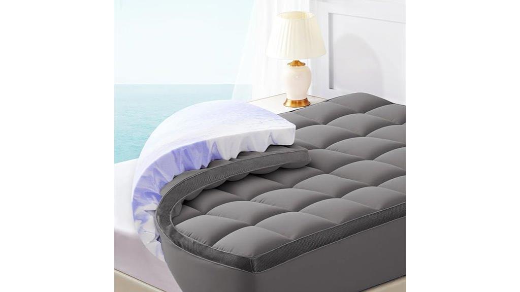 queen sized dual foam topper