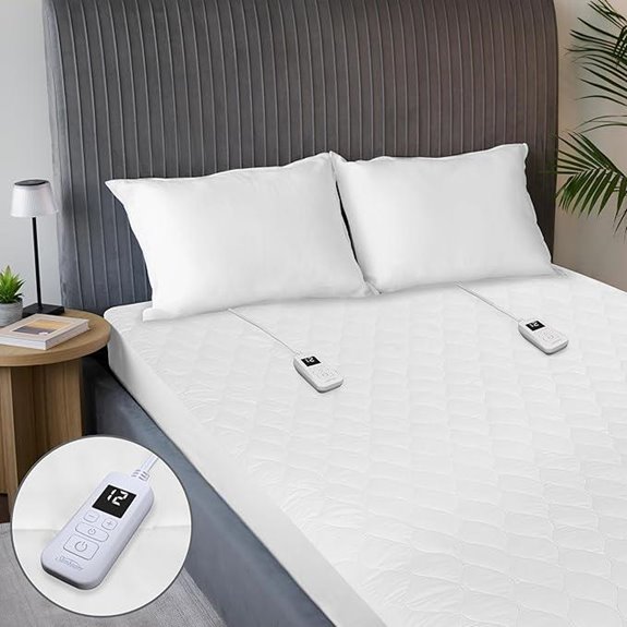 Sunbeam Electric Heated Mattress Pad Queen 12 Settings