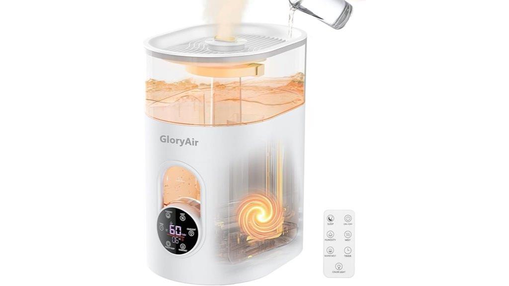 quiet 6l bedroom humidifier