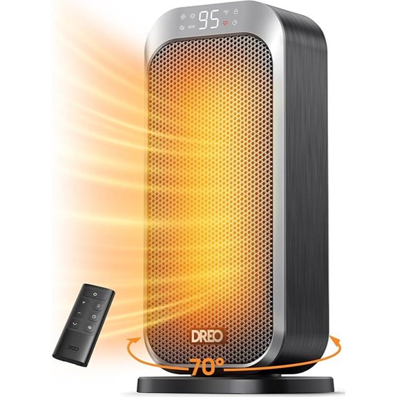 Dreo Quiet Space Heater with Remote and Oscillation