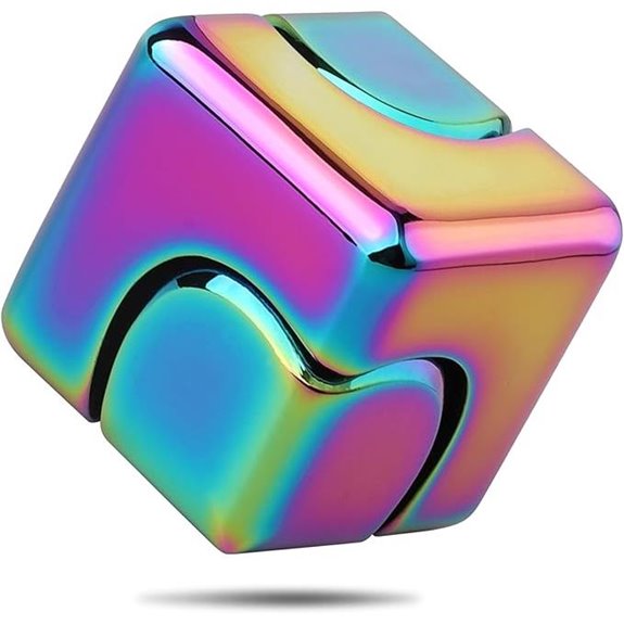 Dilabnba Infinity Cube Fidget Spinner Toy (Rainbow)