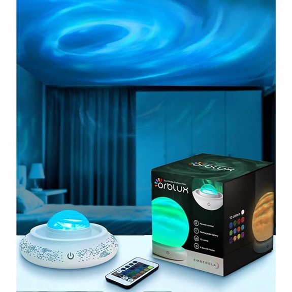Orblux Rechargeable Sensory Light with Aurora Effects