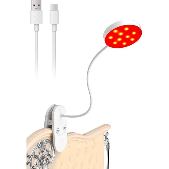 Long-Stars Rechargeable Clip-On Reading Lamp with Timer