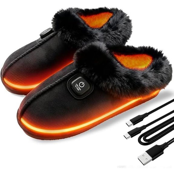 SEASAND Rechargeable Heated Slippers for Men & Women