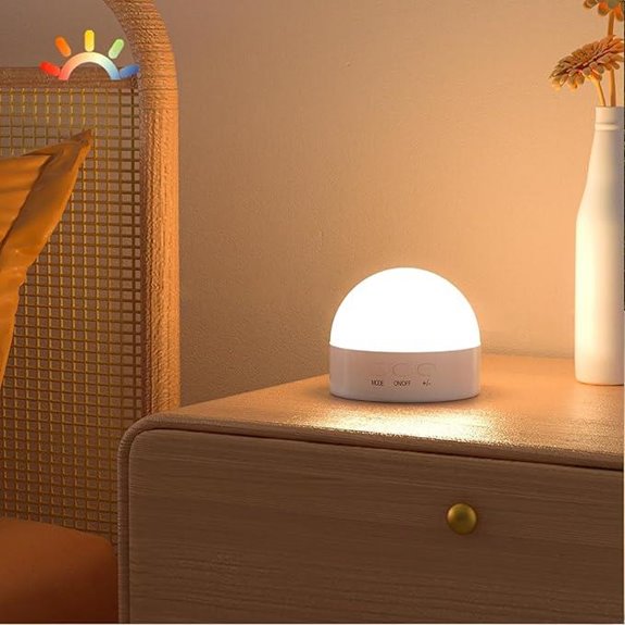 Kintion Rechargeable Dimmable Night Light with 8 Colors