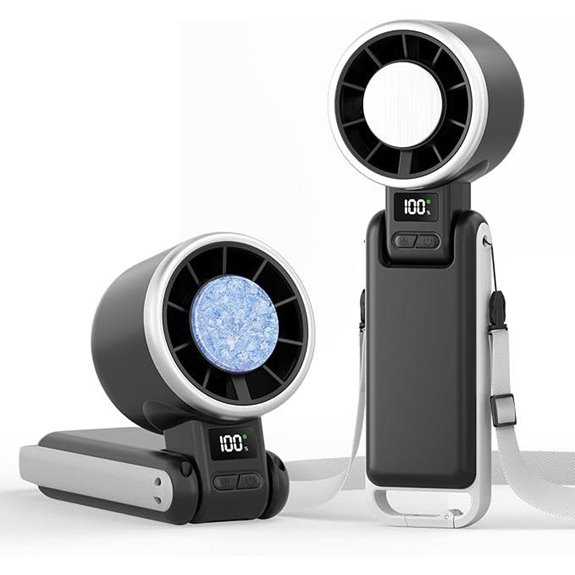 TriPole Rechargeable 3-in-1 Portable Handheld Fan