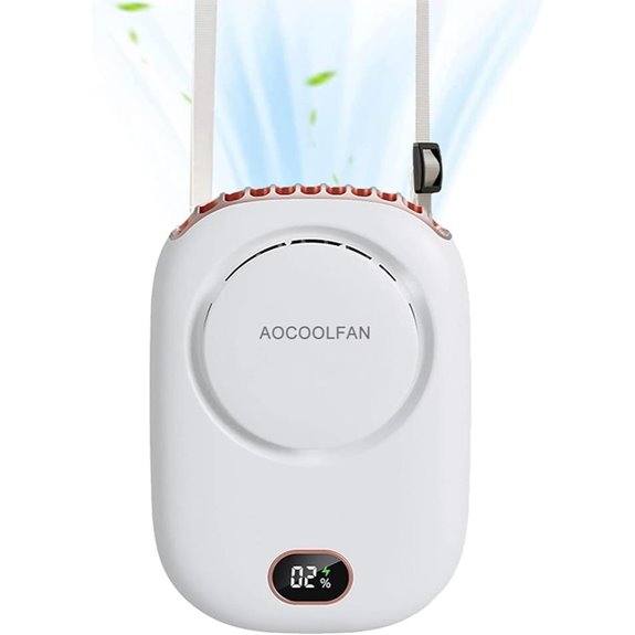 Portable Neck Fan 3-Speed Rechargeable Personal Fan