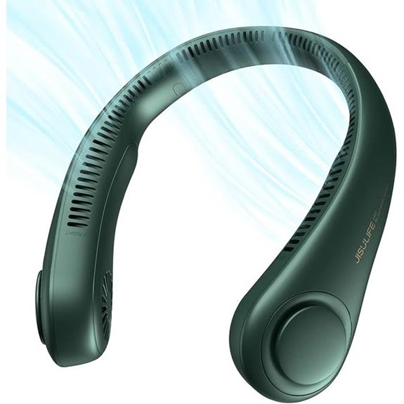 JISULIFE Portable Neck Fan Rechargeable 5 Speeds