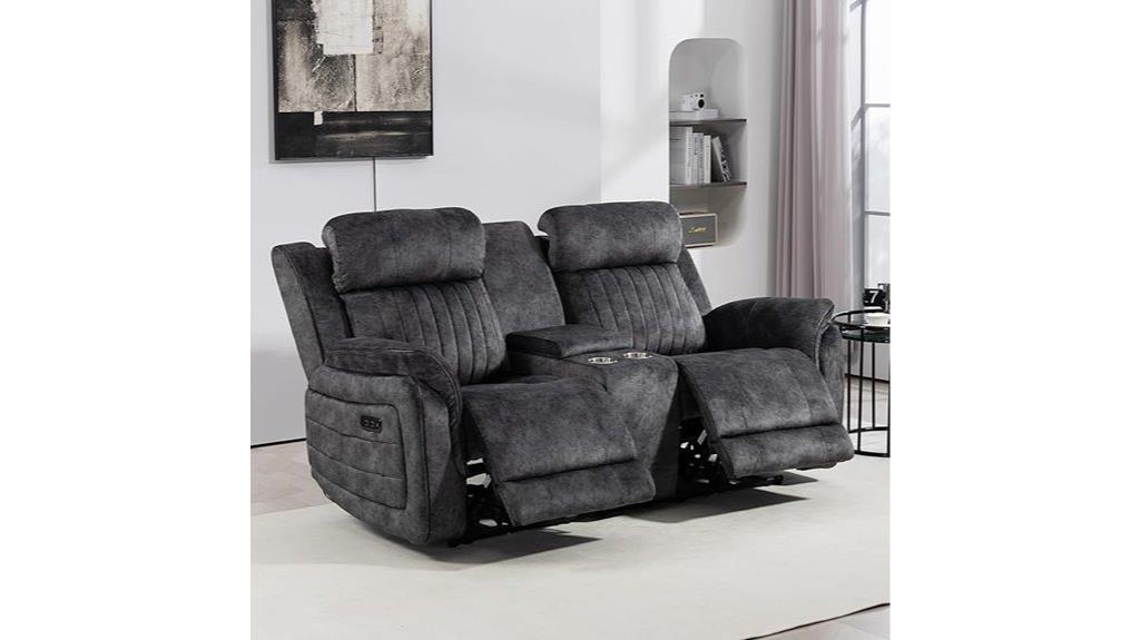 reclining loveseat with usb