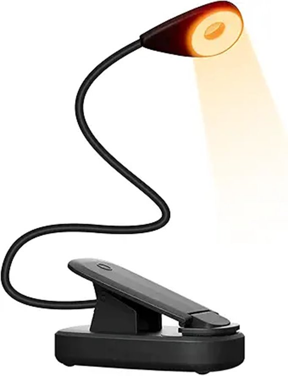 Mito Red Light Circle Amber Book Light