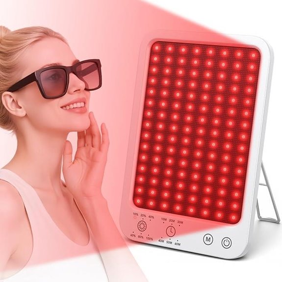 Red Light Therapy Panel with Stand & Timer