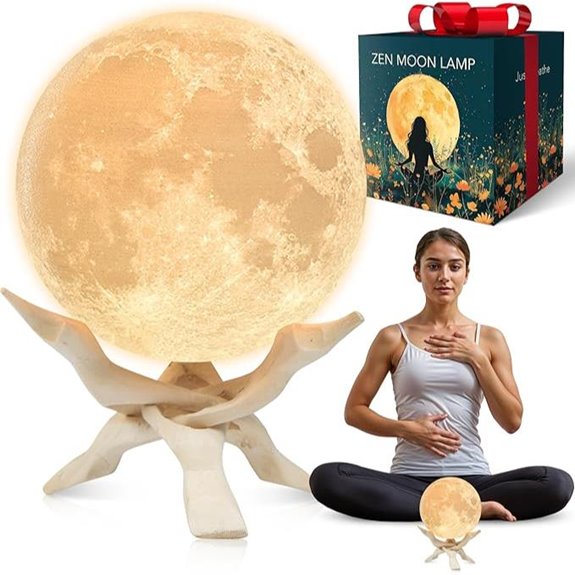 relaxing meditation moon lamp