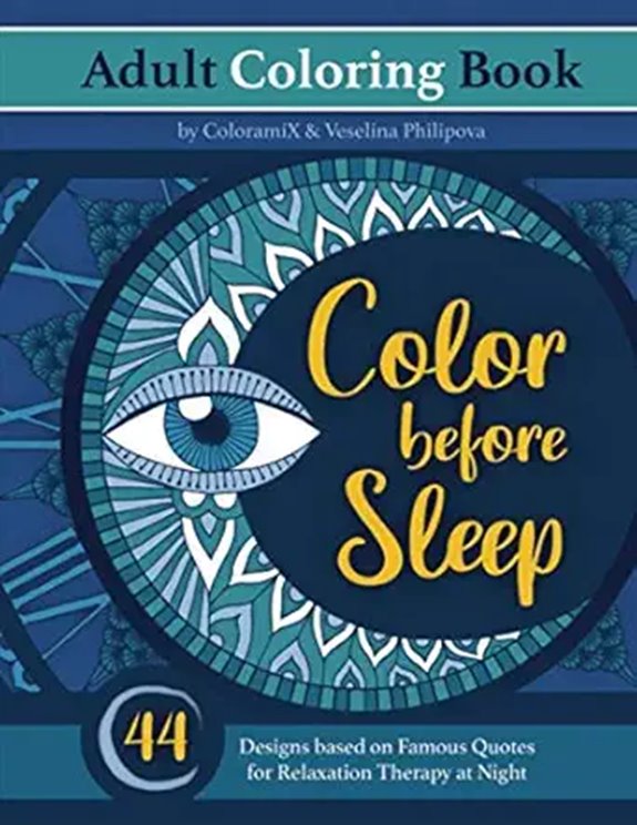 Color Before Sleep Adult Coloring Book
