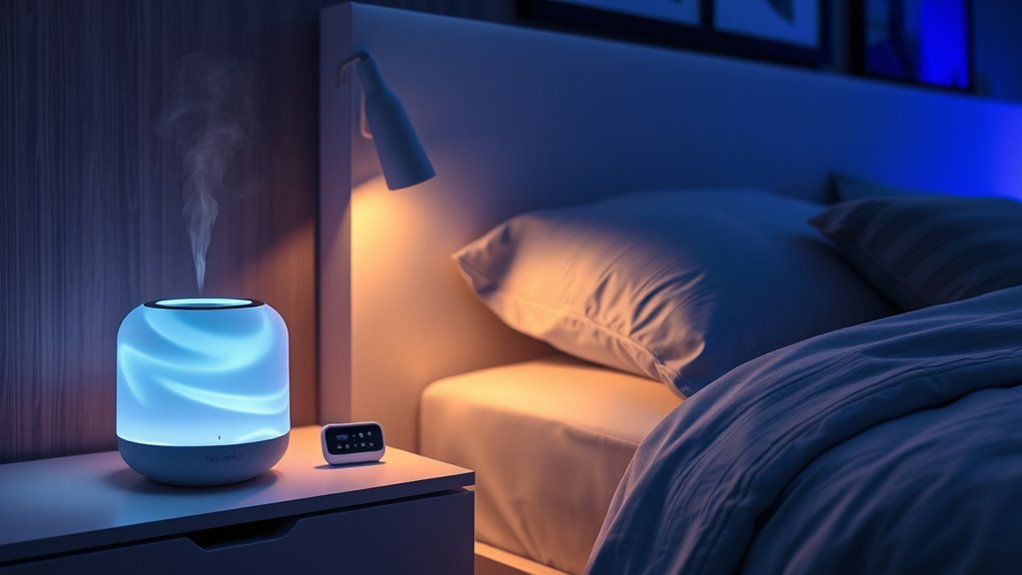 relaxing sound and scent selection