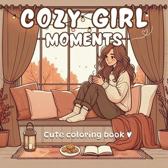 Cozy Girl Moments Coloring Book for Teens & Adults