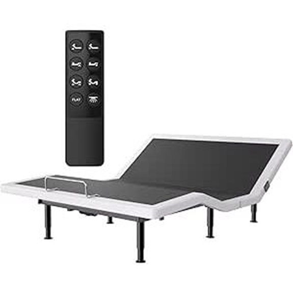 Adjustable King Bed Frame with Remote and Underbed Light