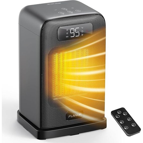 Indoor Space Heater with Remote Thermostat 4 Modes