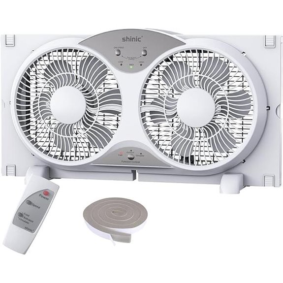 Shinic Reversible Window Fan with Remote Adjustable