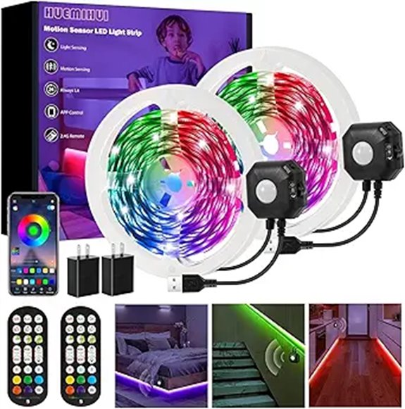 rgb motion sensor lights