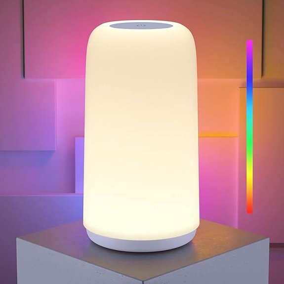 Touch Bedside Lamp with RGB & Dimmable Lights